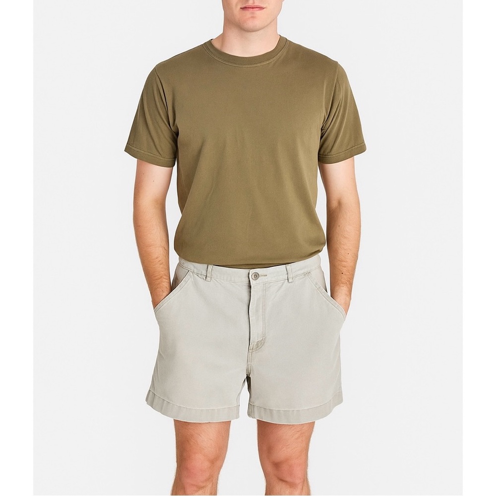 Patagonia 90's VTG Chouinard Stand Up Velcro Pockets Canvas Faded Khaki Shorts